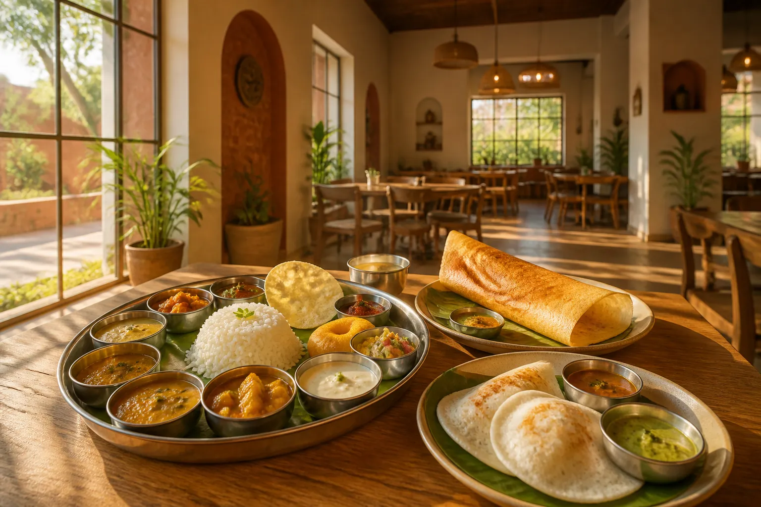 Beautifully presented food at a Bhubaneswar restaurant